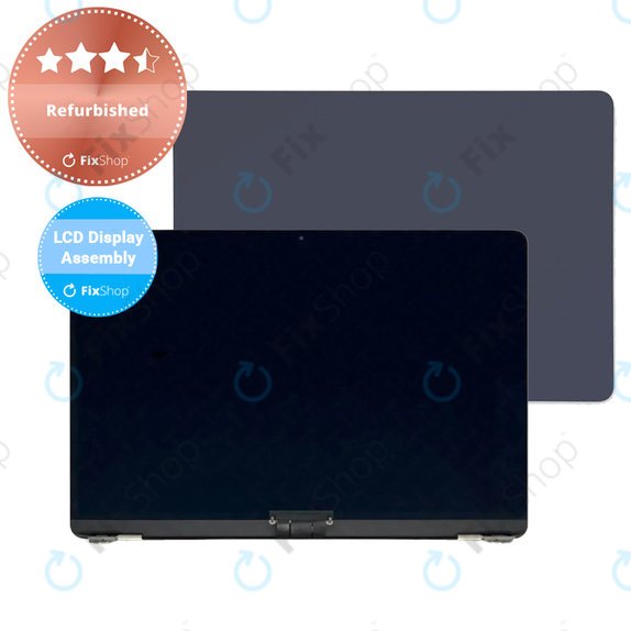 Wyświetlacz z przednim szkłem i obudową do MacBook Air 13" M3 A3113 (2024), Midnight, Refurbished