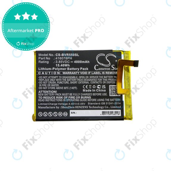 Bateria do Blackview BV5500, 4000mAh, Li-Pol, 3.85V, 416078PH, HQ