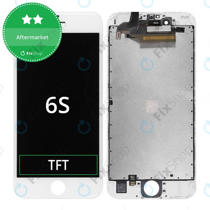 Wyświetlacz dla iPhone 6S, White, Ekran dotykowy z ramką