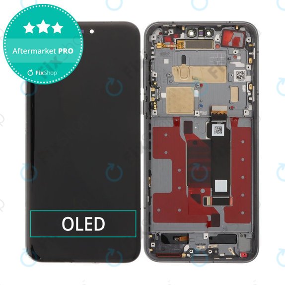 Wyświetlacz OLED do Honor Magic7 Pro, Ekran dotykowy z ramką, Midnight Black