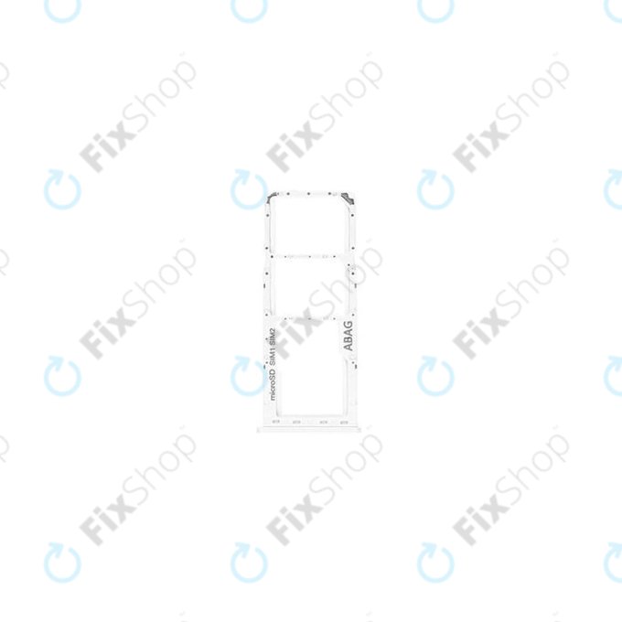 Tacka SIM z SD do Samsung A21s A217F, GH98-45392B, Bialy, White, Genuine Service Pack