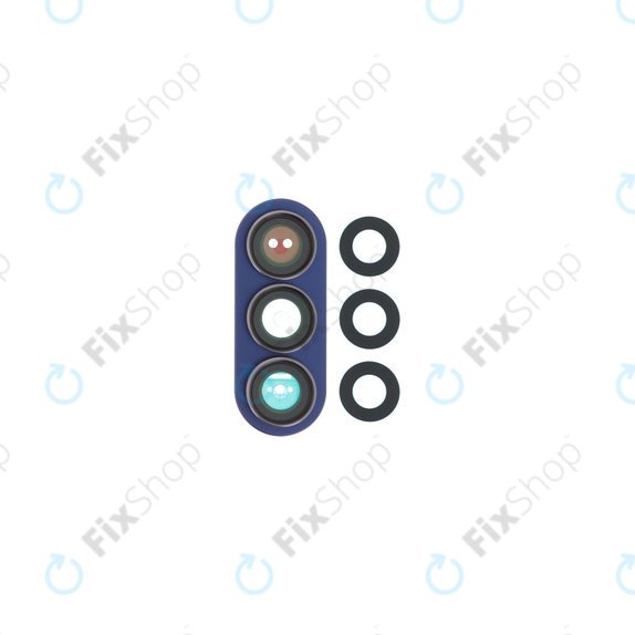 Szkło obiektyvu tylnej kamery z ramką do Samsung Z Fold 7 F966B | Blue Shadow