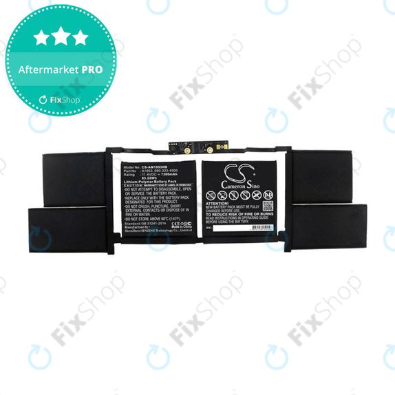 Bateria do MacBook Pro 15" A1990 (2018 - 2019), 7300mAh, HQ