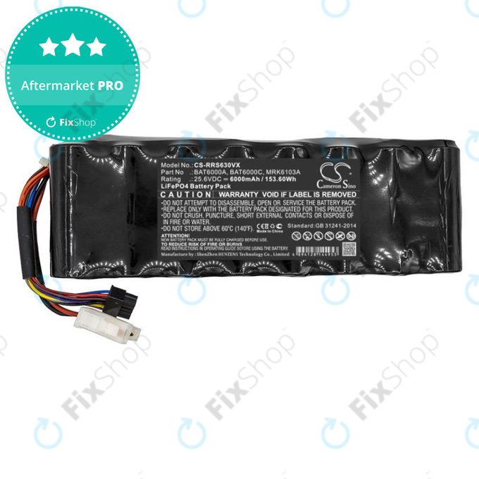 Bateria do Robomow, Wolf Garten, Cub Cadet, 6000mAh, LiFePO4, 25.6V, MRK6103A, HQ