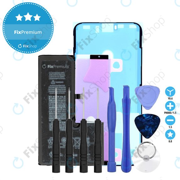 Bateria dla iPhone XS, 2658mAh, Klej (Adhesive), Narzędzia, FixPremium