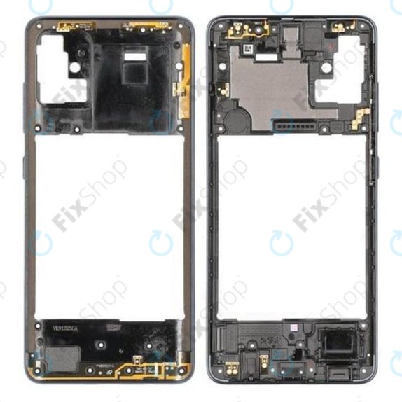 Ramka srodkowa do Samsung A51 A515F, GH98-45033B, Prism Crush Black, Genuine Service Pack