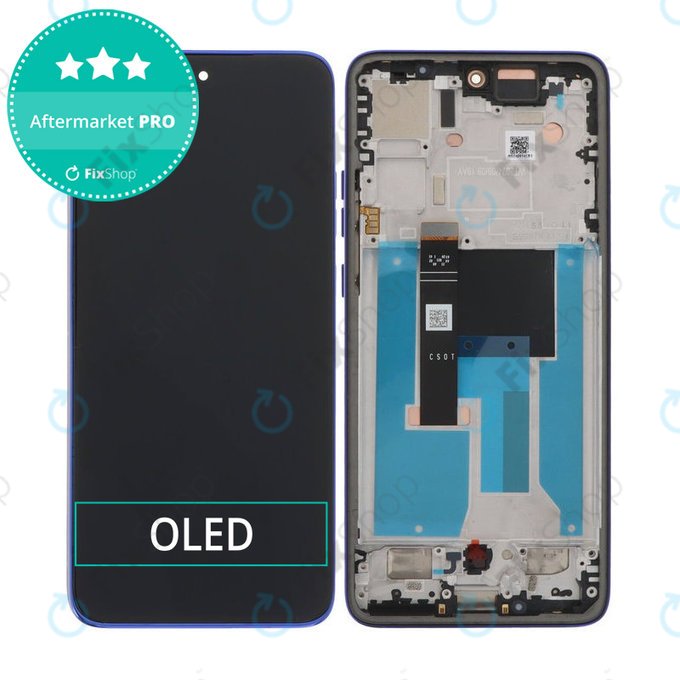 Wyświetlacz OLED do Motorola Edge 50 Neo, Ekran dotykowy z ramką, Nautical Blue