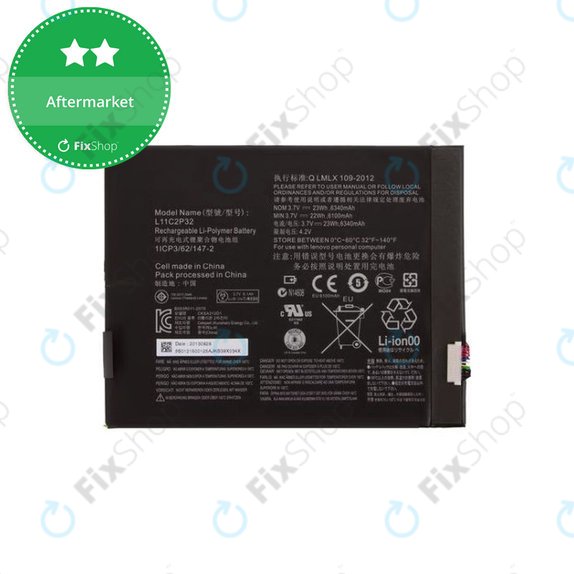 Bateria do Lenovo TAB 2 A10-70, L11C2P32, 6340mAh