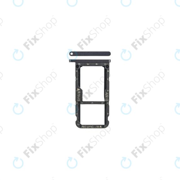 Tacka SIM z SD do Huawei P20 Lite, 51661HKK, Midnight Black, Genuine Service Pack