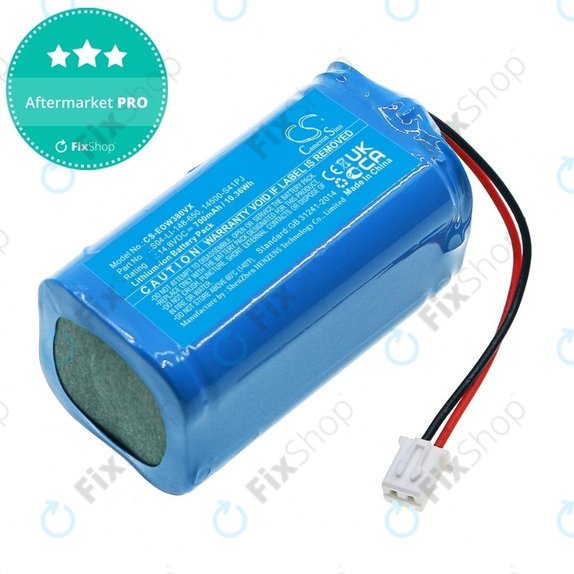 Bateria do Ecovacs Winbot W-series, S04-LI-148-650, 14500-S41PJ, Li-Ion, 14.8V, 700mAh, HQ