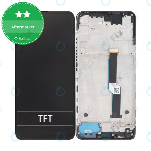 Wyświetlacz do Motorola One Fusion Plus, Ekran dotykowy z ramką, Twilight Blue, TFT