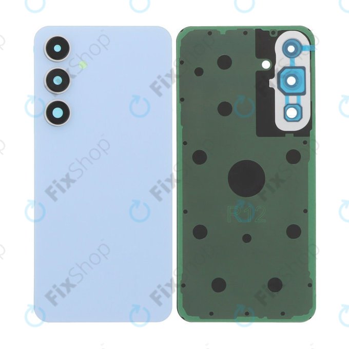 Tylna pokrywa baterii z kompletnym montażem do Samsung S24 FE S721B, Niebieski, Blue