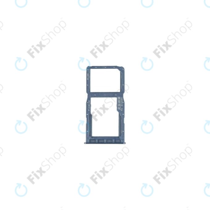 Tacka SIM/SD do Huawei P30 Lite, 51661LWN, 51661NAN, Peacock Blue, Genuine Service Pack
