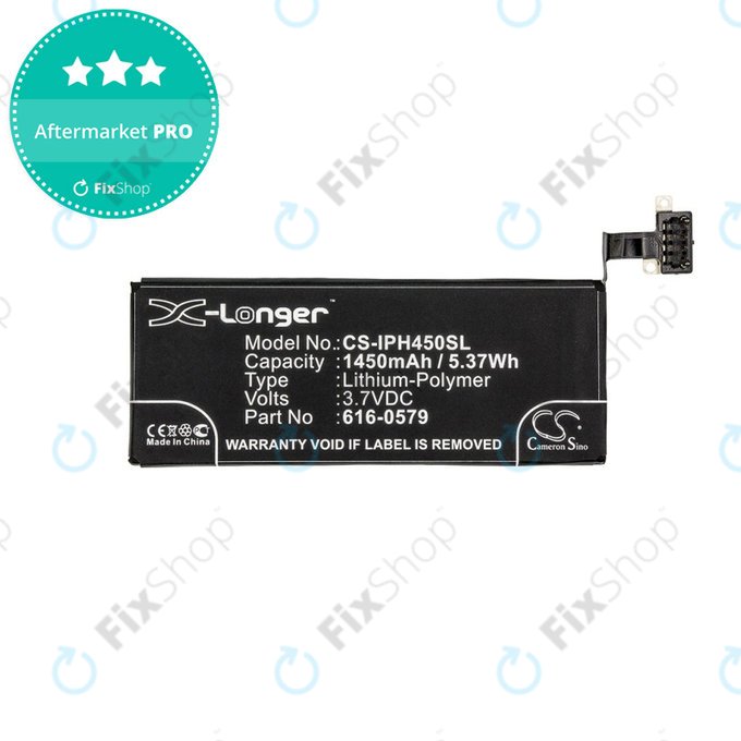 Bateria do iPhone 4S, 616-0579, 1450mAh, HQ