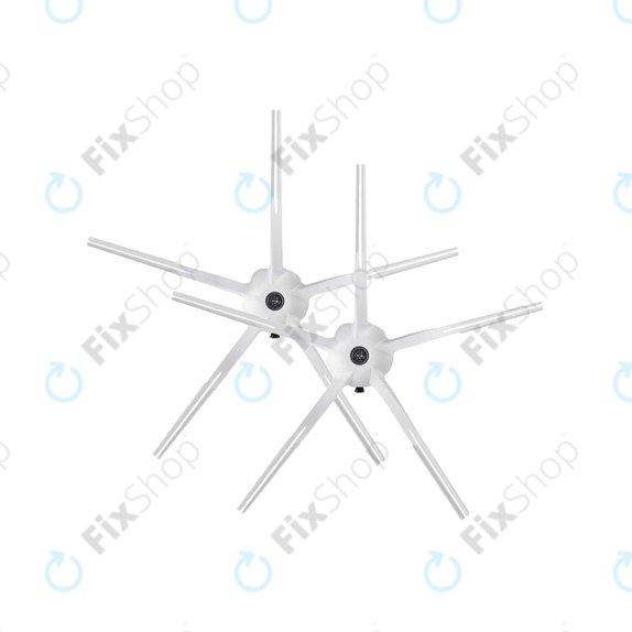 Szczotka boczna do Xiaomi Roborock S4, S5 Max, S6, S6 MaxV, S6 Pure, S7, S7+, S7 MaxV, S7 Pro Ultra, Q7, Q7+, Q7 Max, Q7 Max+, T7S Plus, E4, E5, T4, T6, Xiaowa E3, 2 szt., Biały, White