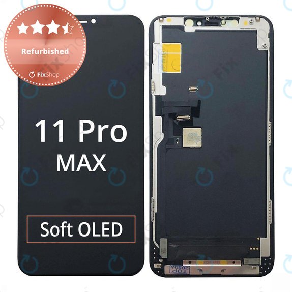 Wyświetlacz dla iPhone 11 Pro Max, Ekran dotykowy z ramką, Refurbished