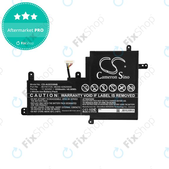 Bateria do Asus VivoBook S15, X530, 3550mAh, Li-Ion, 11.52V, B31N1729, HQ