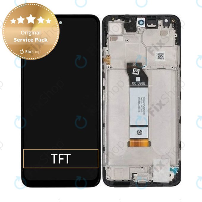 Wyświetlacz do Xiaomi Poco M3 Pro, Ekran dotykowy z ramką, 560002K19P00, Power Black, Genuine Service Pack