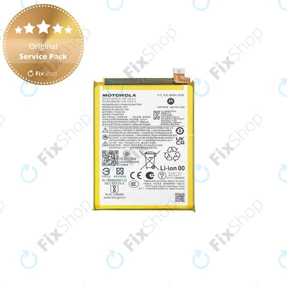 Bateria QF50 5000mAh do Motorola Moto G04, G24, G34, QF50, 5000mAh, SB18E20083, Genuine Service Pack