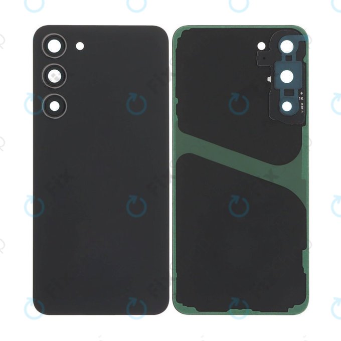 Tylna pokrywa baterii z kompletnym montażem do Samsung S23 Plus S916B, Phantom Black