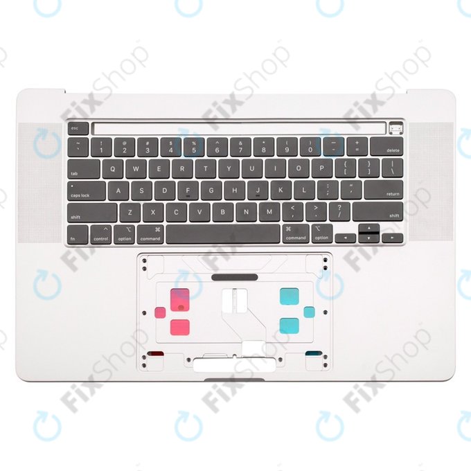 Górna ramka klawiatury z klawiaturą UK do MacBooka Pro 16" A2141 (2019), Srebrna