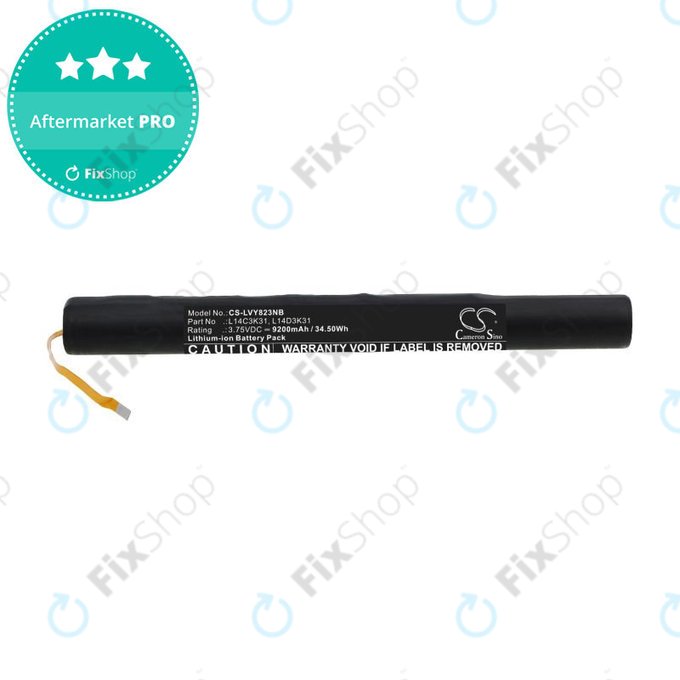 Bateria do Lenovo Yoga Tablet 2, 9200mAh, Li-Ion, 3.75V, L14C3K31, HQ