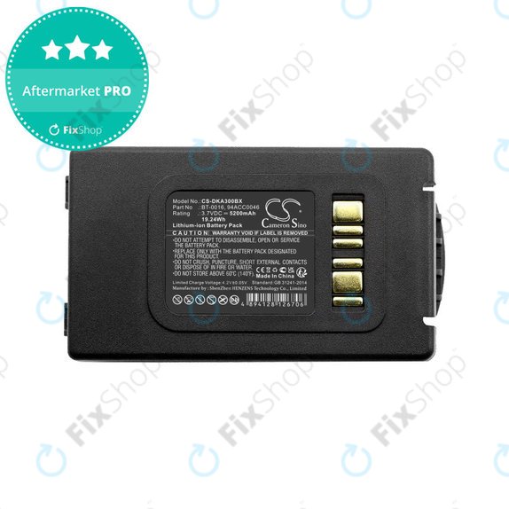 Bateria do Datalogic Skorpio X3, Skorpio X4, 5200mAh, Li-Ion, 3.7V, BT-0016, HQ