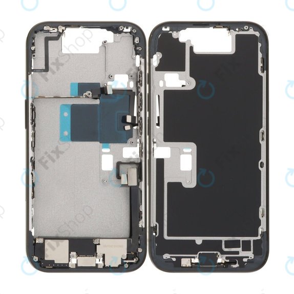Środkowa Rama + Przyciski Zasilania, Głośności i Aparatu do iPhone 16 Pro, Black Titanium