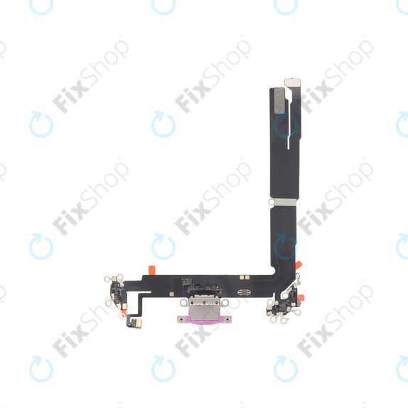 Złącze ładowania z taśmą flex do iPhone 16 Plus, Rózowy, Pink