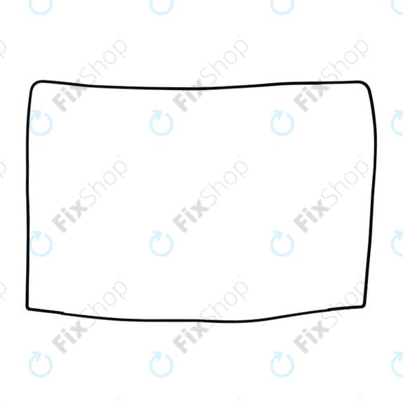 Gumowa uszczelka przedniego wyswietlacza do MacBook Pro 16" A2141, 2019