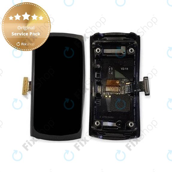 Wyświetlacz do Samsung Gear Fit 2 SM-R360, Ekran dotykowy z ramką, GH97-19001A, GH97-19201A, Szary, Gray, Genuine Service Pack