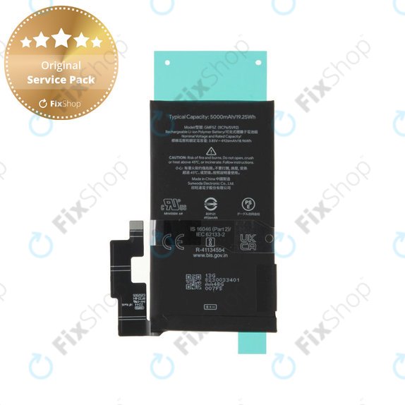 Bateria do Google Pixel 7 Pro GP4BC GE2AE, G949-00398-00, GMF5Z, 5000mAh, Genuine Service Pack