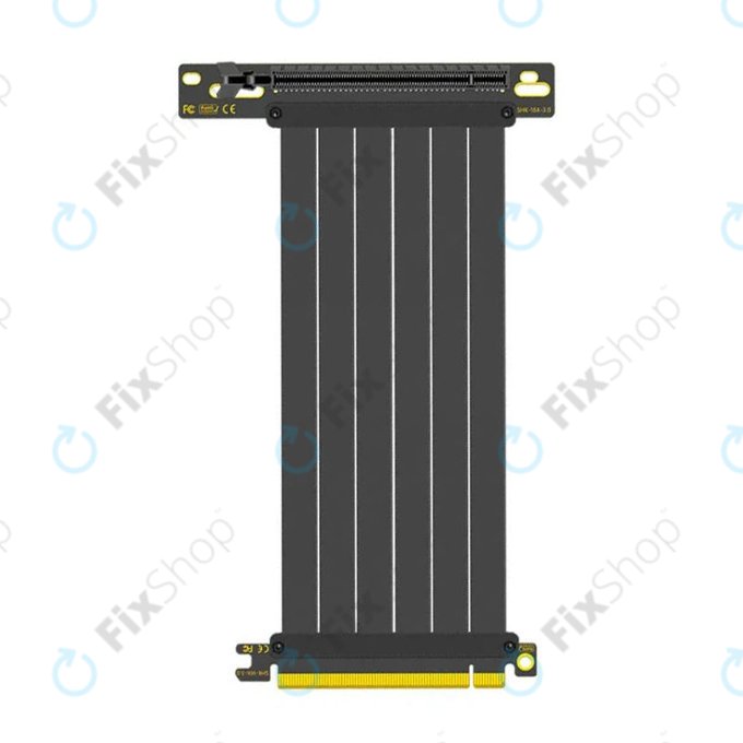 Kabel riser PCIe 4.0 x16 do karty graficznej, 20cm, czarny