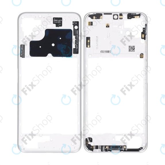 Ramka srodkowa do Samsung A22 5G A226B, GH81-20721A, Biały, White, Genuine Service Pack