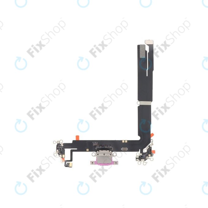 Złącze ładowania z taśmą flex do iPhone 16 Plus, Rózowy, Pink