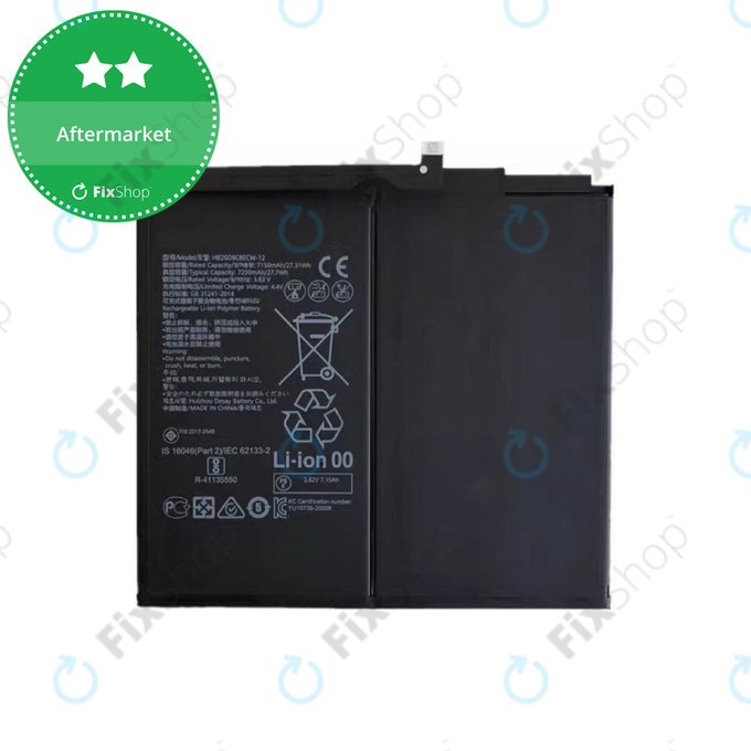 Bateria do Huawei MatePad 11", 2021, HB26D8C8ECW, 7250mAh