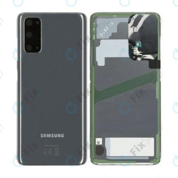 Tylna pokrywa baterii do Samsung S20 G980F, GH82-22068A, GH82-21576A, Cosmic Grey, Genuine Service Pack