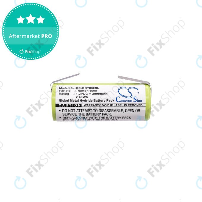 Bateria do Oral-B Triumph 4000, 2000mAh, Ni-MH, 1.2V, 3761, HQ