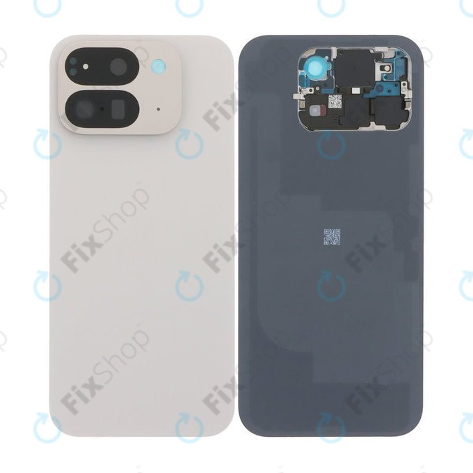 Tylna pokrywa baterii z kompletnym montażem do Google Pixel 9 Pro Fold, Porcelain