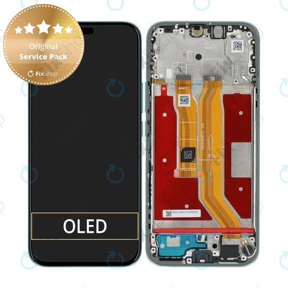 Wyświetlacz do Honor 400 Lite, Ekran dotykowy z ramką, Marrs Green, 0235ANTH, Genuine Service Pack