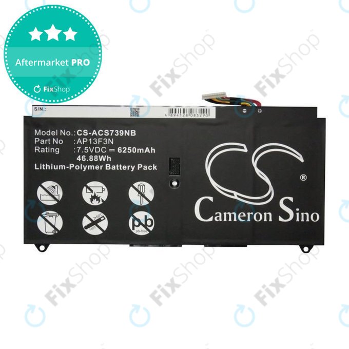 Bateria do Acer Aspire S7, 6250mAh, Li-Pol, 7.5V, AP13F3N, HQ