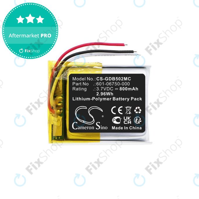 Bateria do GoPro Hero 4 Session, Hero 5 Session, 800mAh, Li-Pol, 3.7V, 601-06750-000, HQ