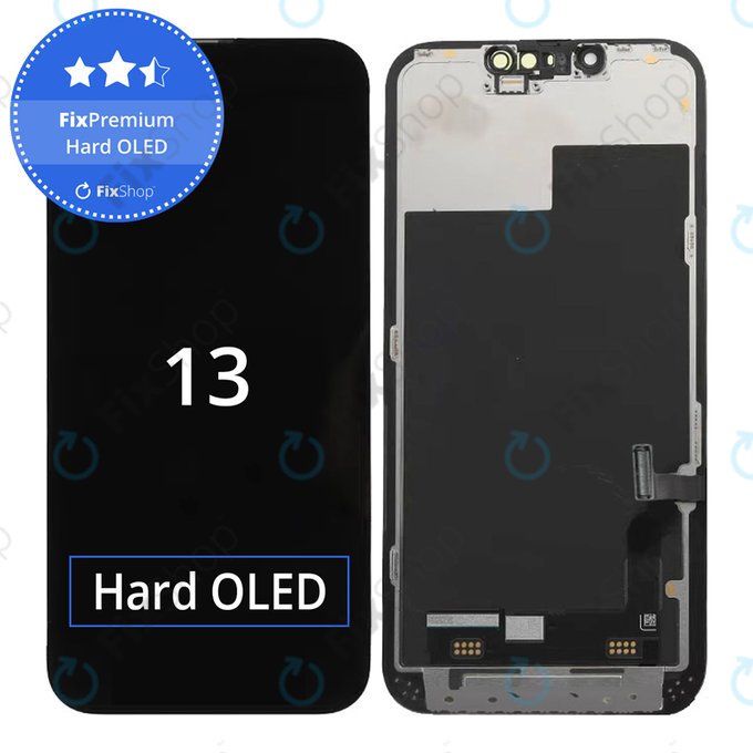 Wyświetlacz Hard OLED dla iPhone 13, Ekran dotykowy z ramką, FixPremium