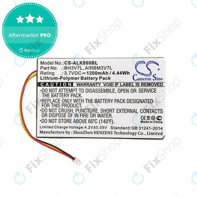 Bateria do Autec Air A4, A6, A8, 1200mAh, Li-Pol, 3.7V, BH3V7L, AIRBM3V7L, HQ