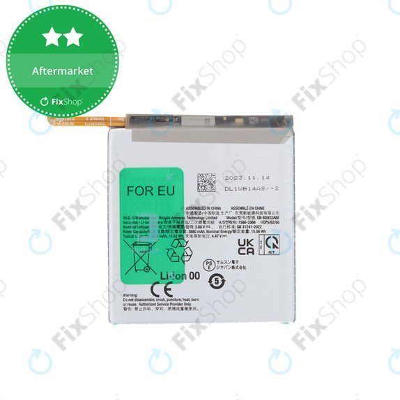 Bateria do Samsung S24 S921B, EB-BS921, EB-BS922ABE, 4000mAh