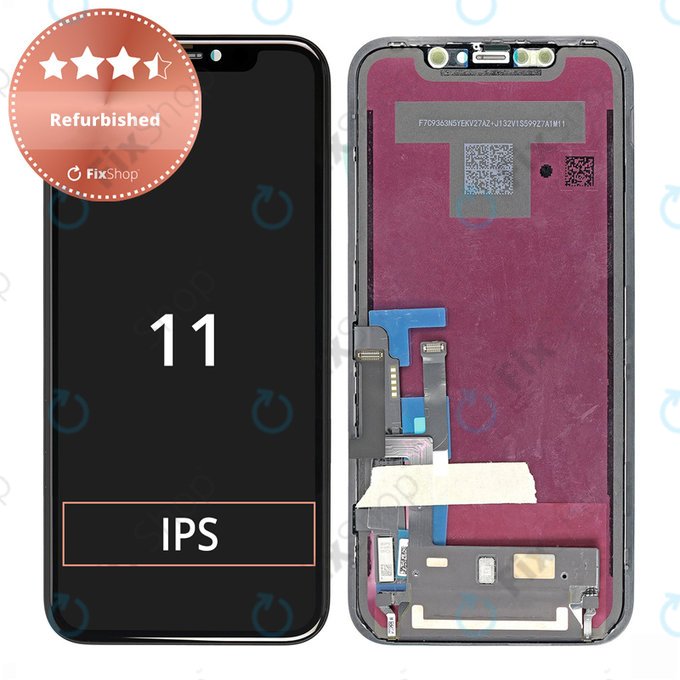 Wyświetlacz dla iPhone 11, Ekran dotykowy z ramką, Refurbished