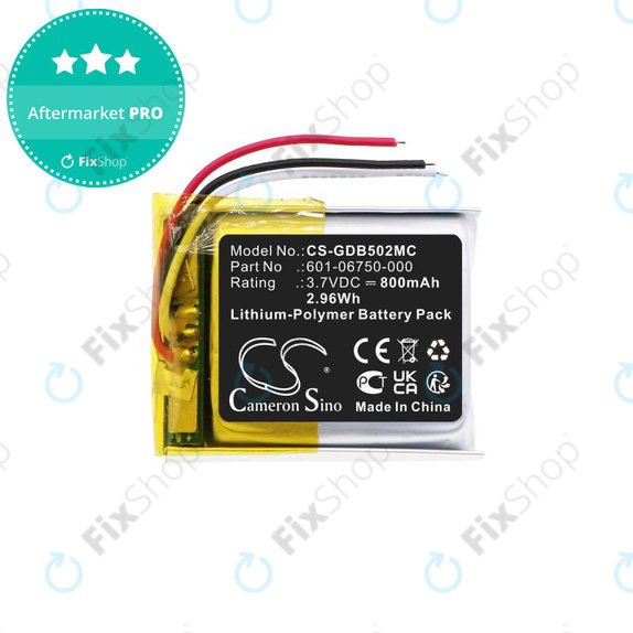 Bateria do GoPro Hero 4 Session, Hero 5 Session, 800mAh, Li-Pol, 3.7V, 601-06750-000, HQ
