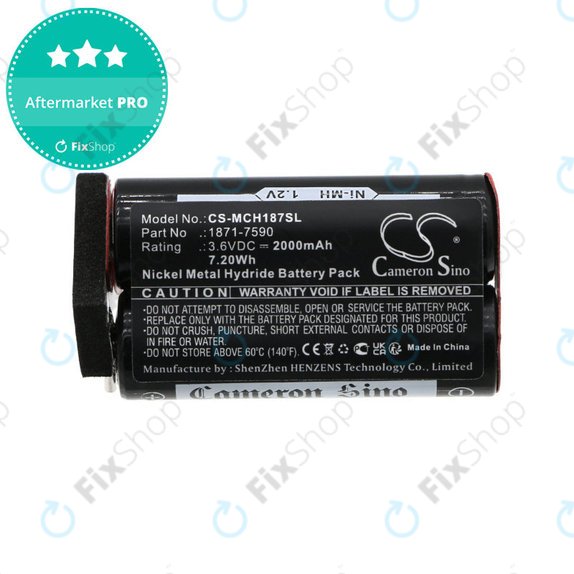 Bateria do Moser ChromStyle, Wella Academy, Super Cordless, 2000mAh, Ni-MH, 3.6V, 1871-7590, HQ