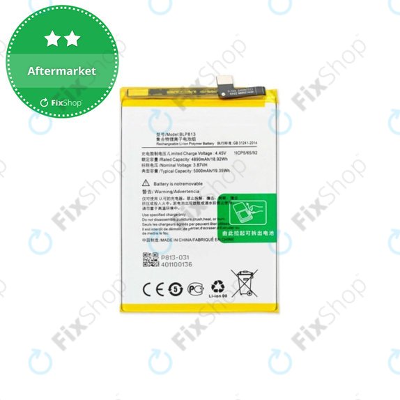 Bateria do OnePlus Nord CE 3 Lite, BLP813, 5000mAh