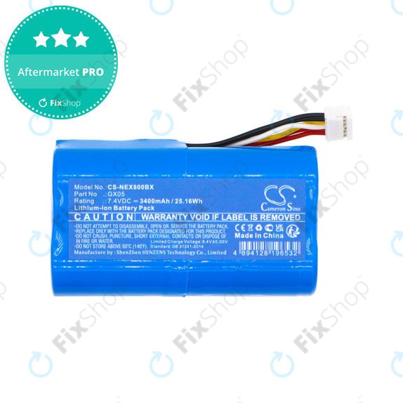Bateria do NEXGO N86, 3400mAh, Li-Ion, 7.4V, GX05, HQ